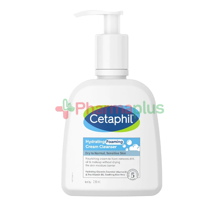 Cetaphil hydrating foaming cream cleanser 236ml