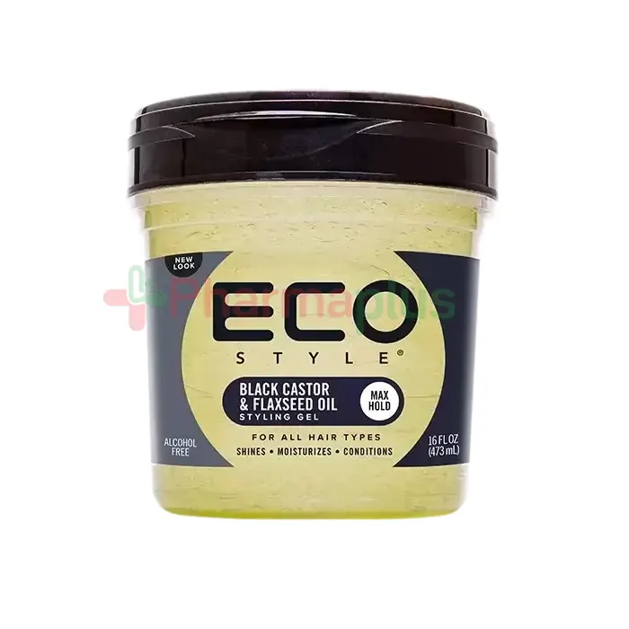 Eco style black castor and flaxseed 473ml
