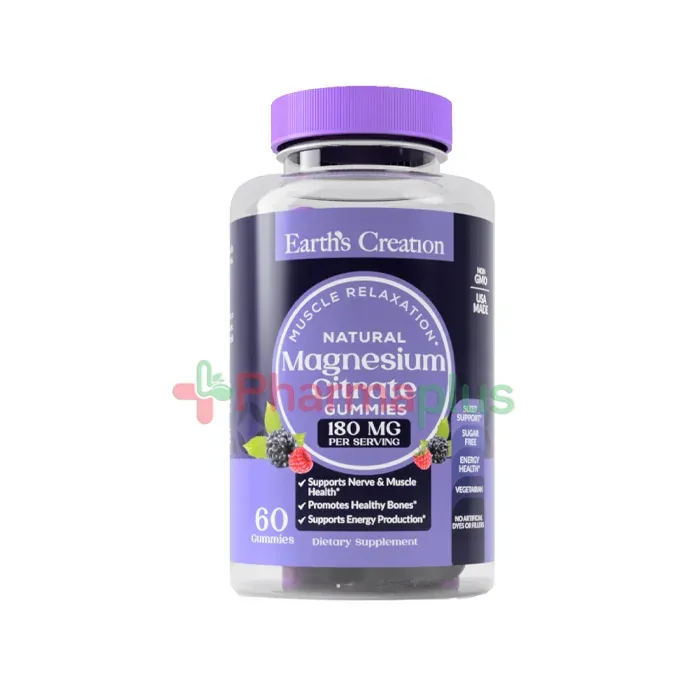 Earth's creation magnesium citrate gummies 60's