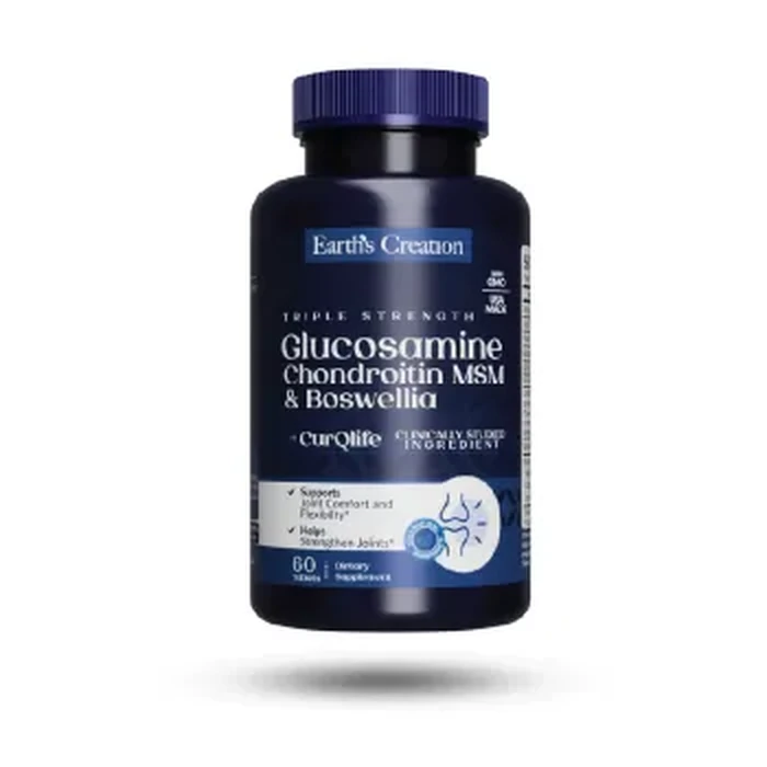 Earth's creation glucosamine,chondr+msm &boswella 60's