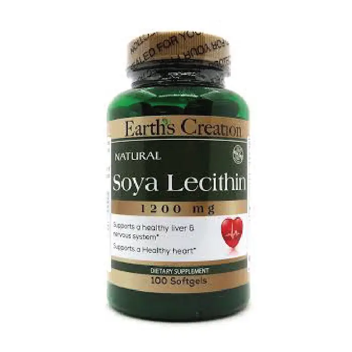 Earth's creation soya lecithin 1200mg softgels 100's