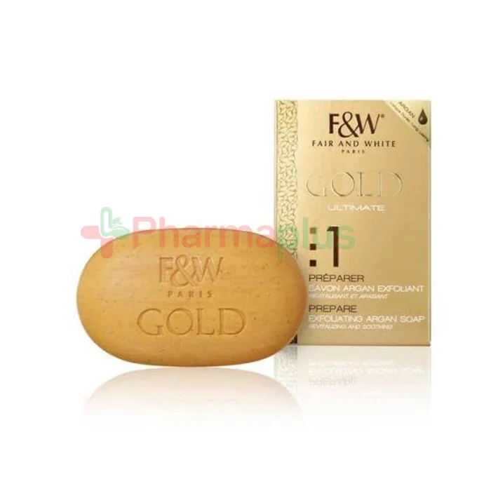 Fair and white gold argan exfoliating soap 200g