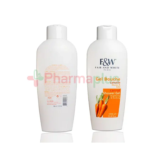 Fair and white carrot shower gel 1000ml