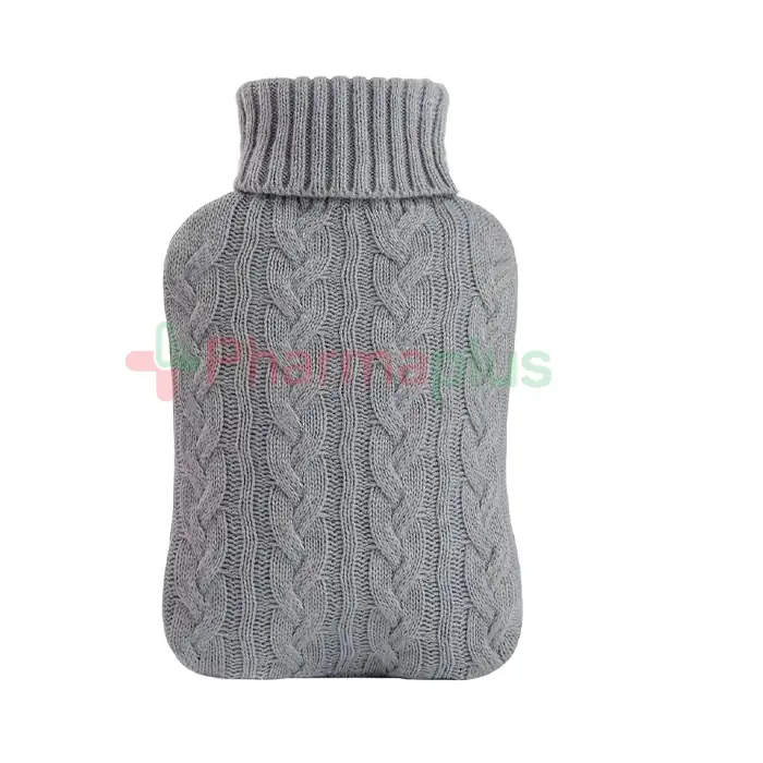 Hot water bottle with cover