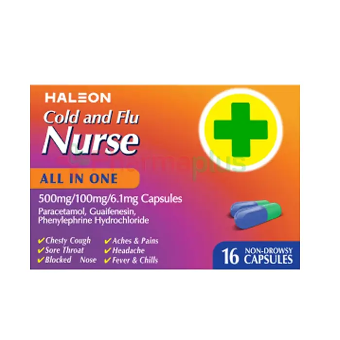 Haleon cold and flu nurse all in one caps 16's
