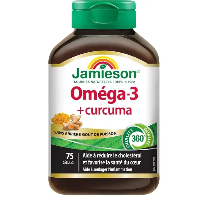 Jamieson omega 3+turmeric softgels 75's