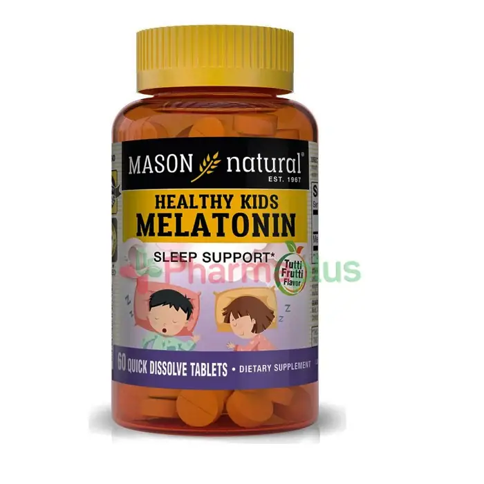 Mason naturals kids melatonin 500mcg tabs 60's