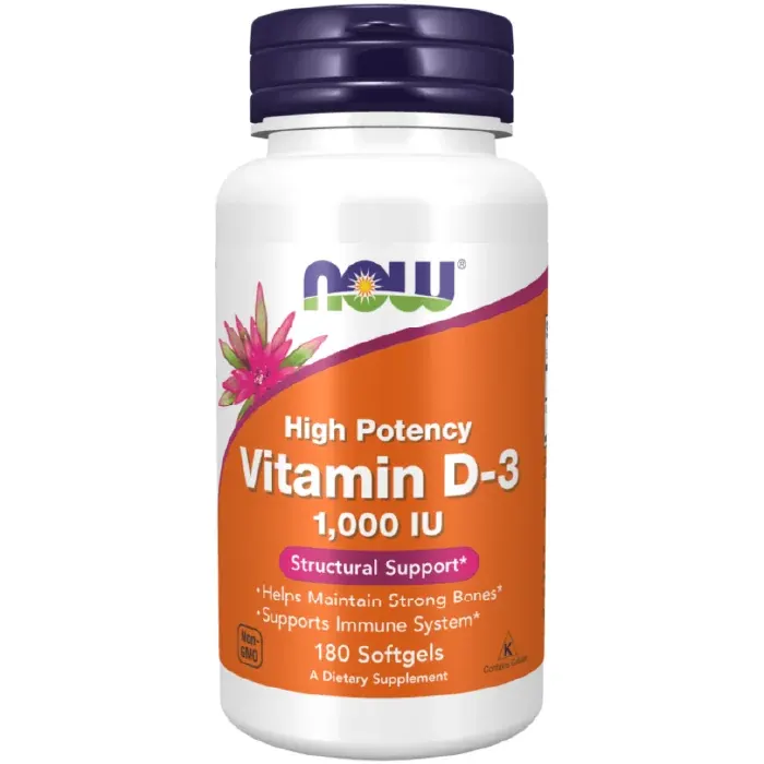Now vitamin d3 1000iu capsules 180`s