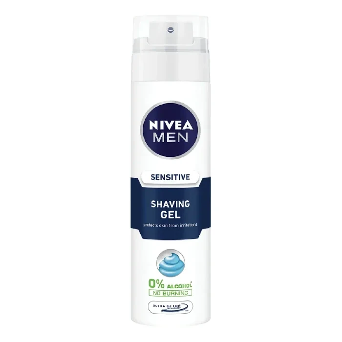 Nivea for men shaving gel for sensitie skin 200mls