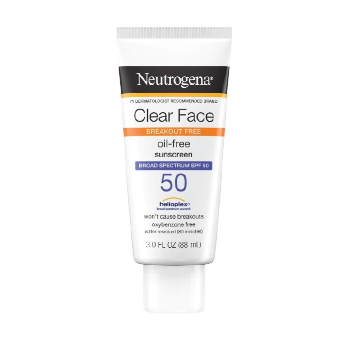 Neutrogena clear face oil free lotion SPF 50 88ml
