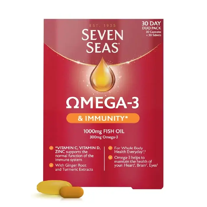 Sevenseas omega 3 and immunity duo pack 60s