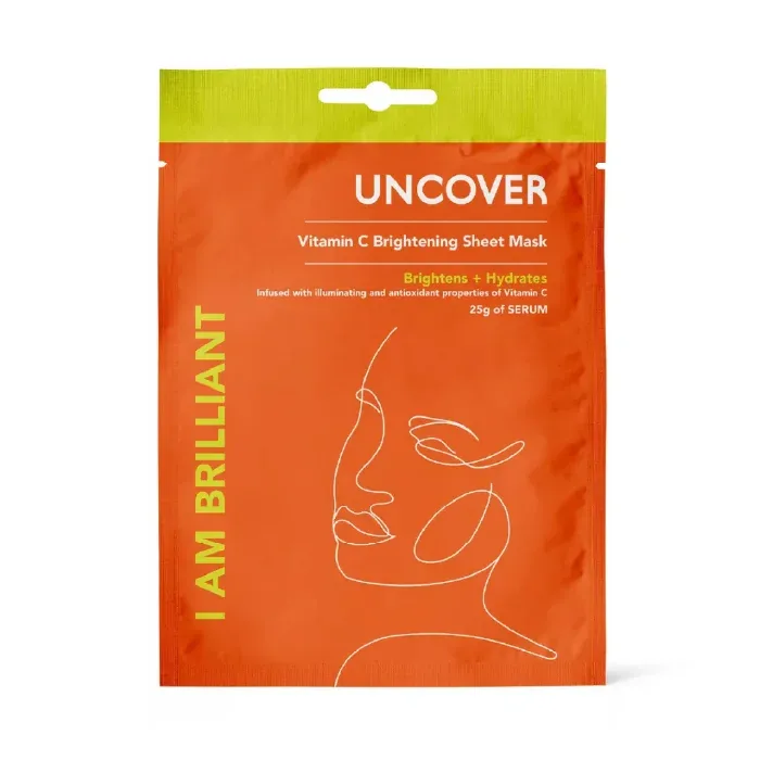 Uncover vitamin c brightening sheet mask