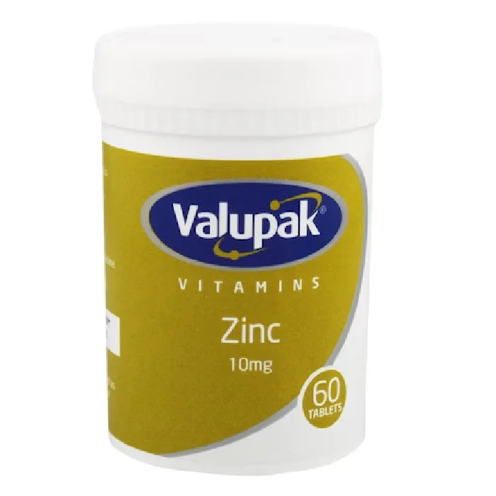 Valupak zinc 10mg tablets 60`s