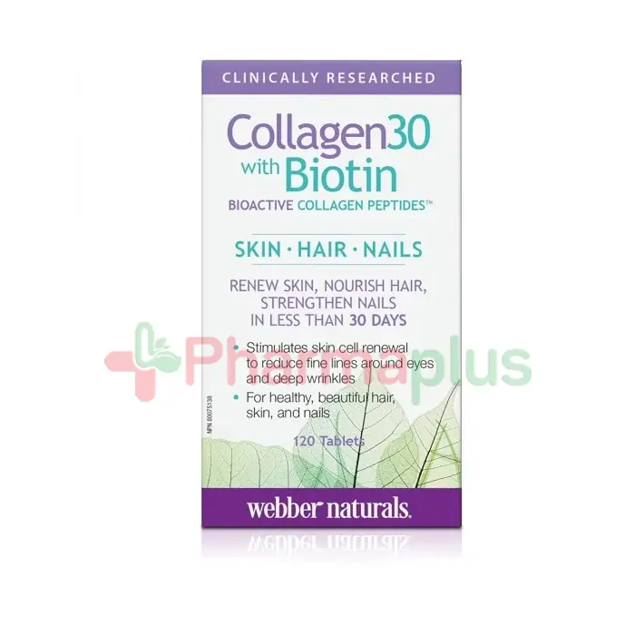 Webber naturals collagen 30 with biotin tablets 120s