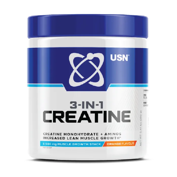 Usn 3-in-1 creatine monohydrate &aminos orange 200gms